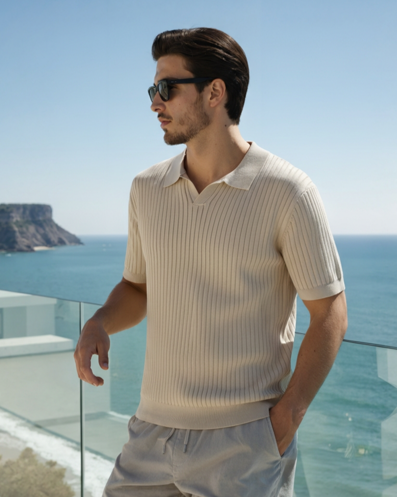 Premium Ribbed Polo - Old Money