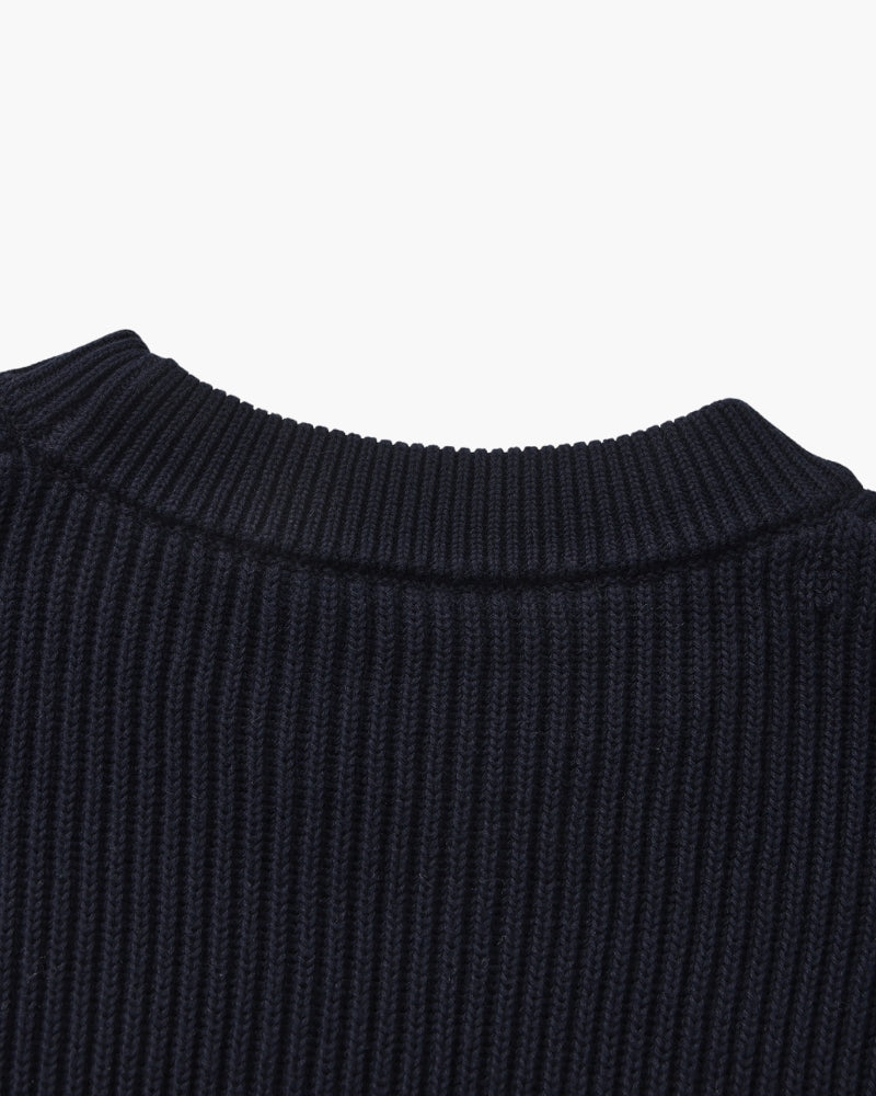 Rib Knit Crewneck - Old Money