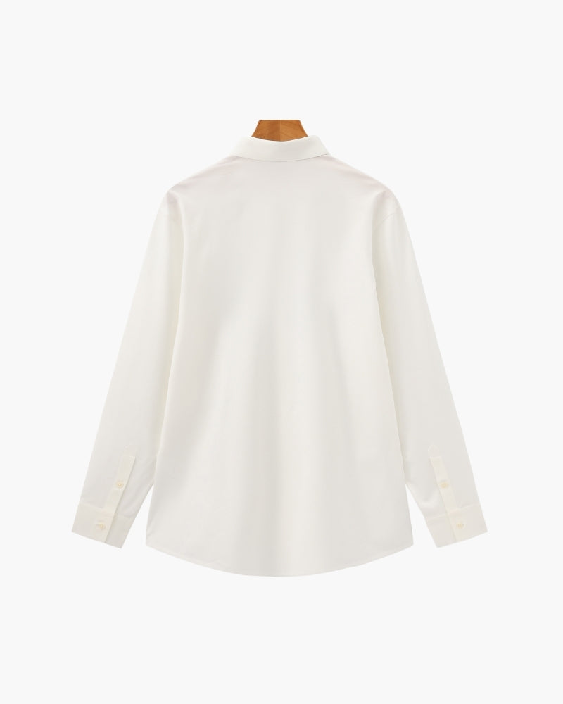 Tailored Cotton Flex Shirt - Old Money