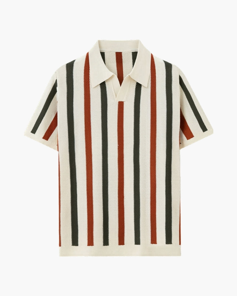 Resort Knit Stripe Polo - Old Money