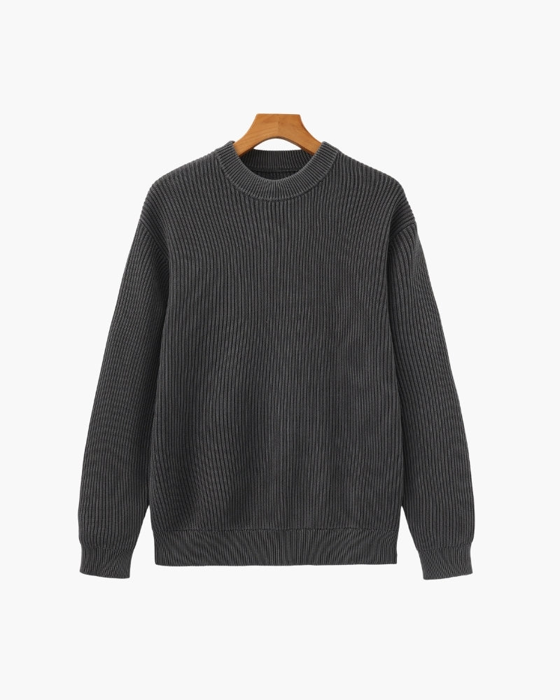 Rib Knit Crewneck - Old Money