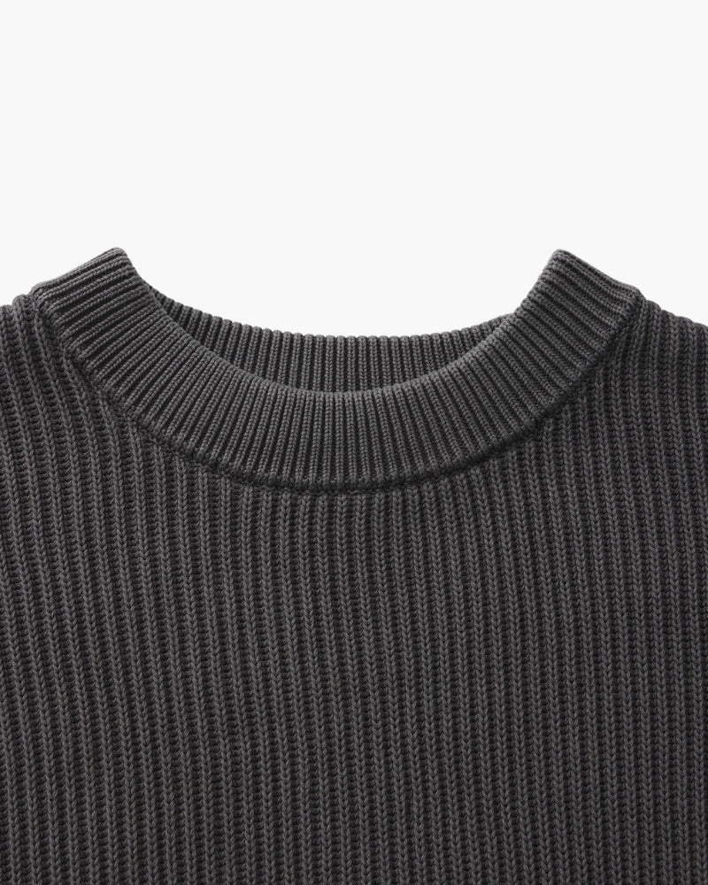 Rib Knit Crewneck - Old Money