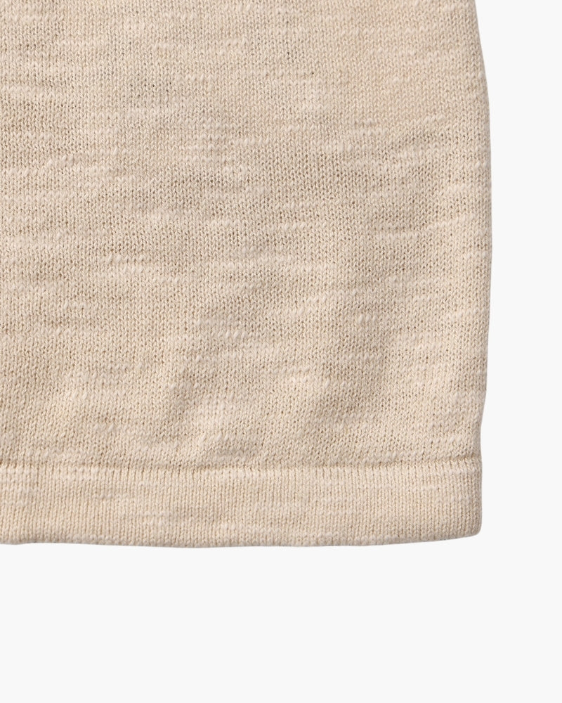 Linen Cotton Essential Crewneck - Old Money