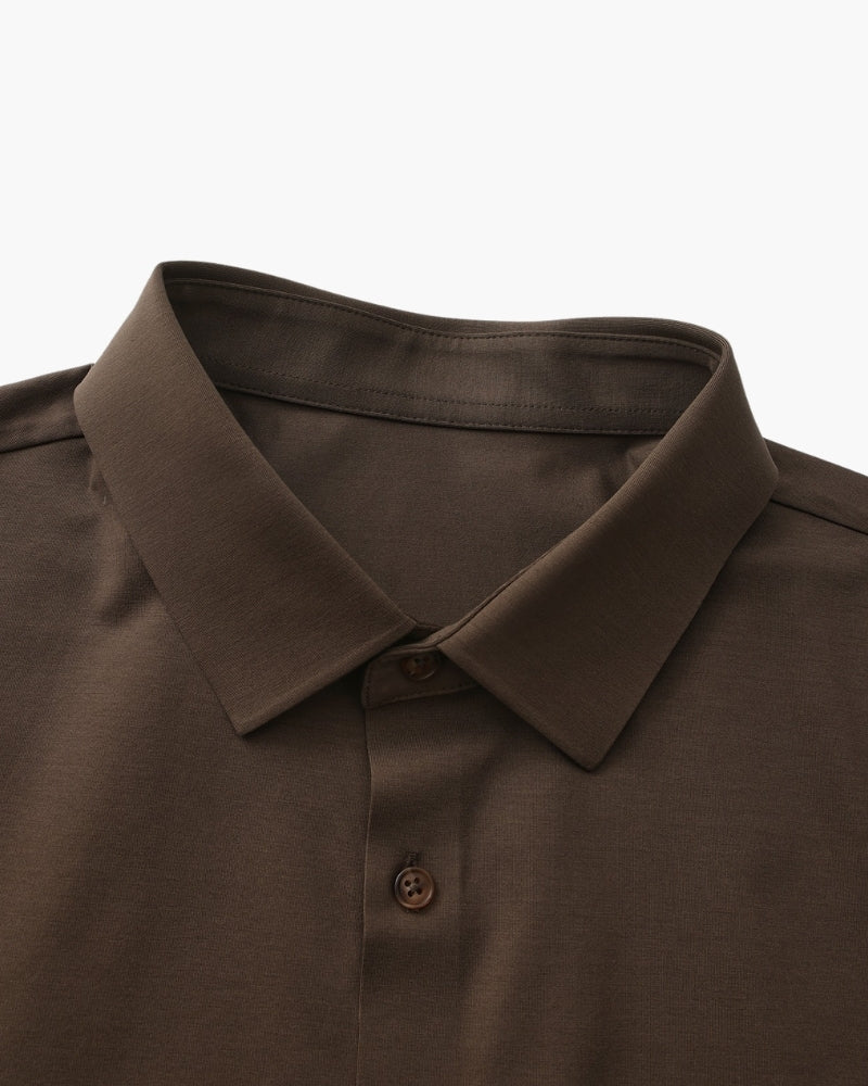 Tailored Cotton Flex Shirt - Old Money