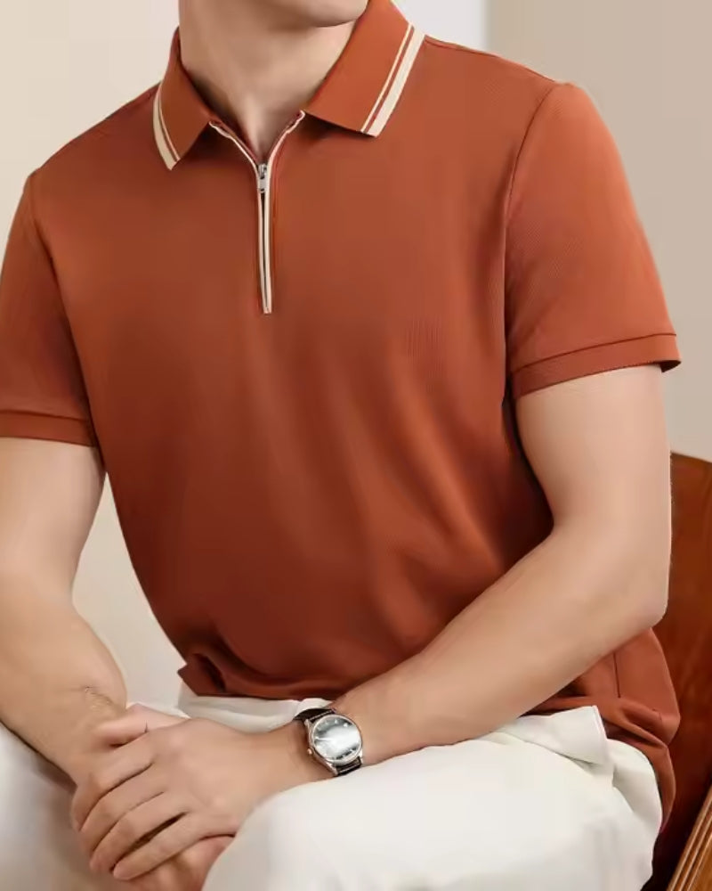 Ridgeway Zip Polo - Old Money