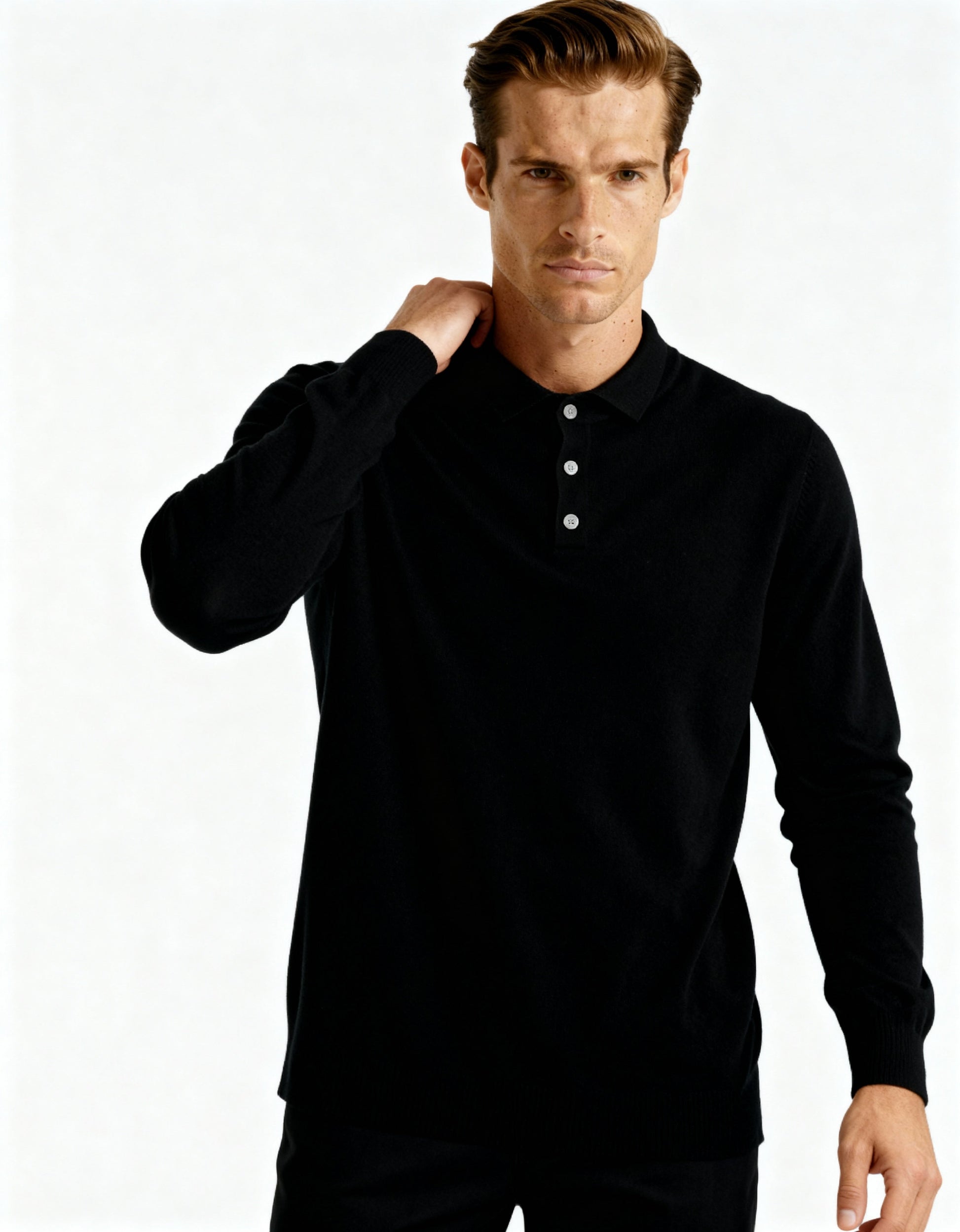 100% Cashmere Polo - Old Money