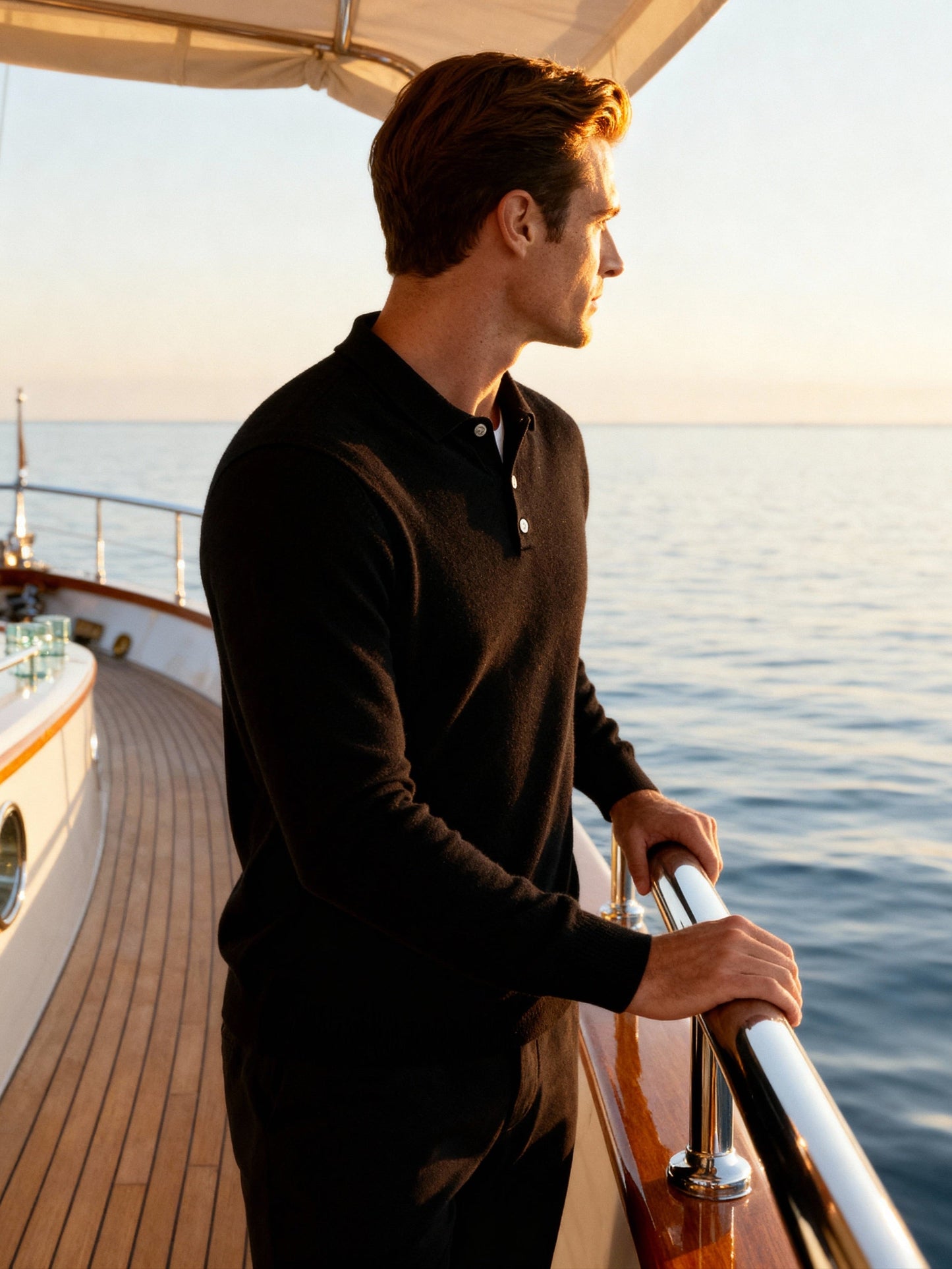 100% Cashmere Polo - Old Money
