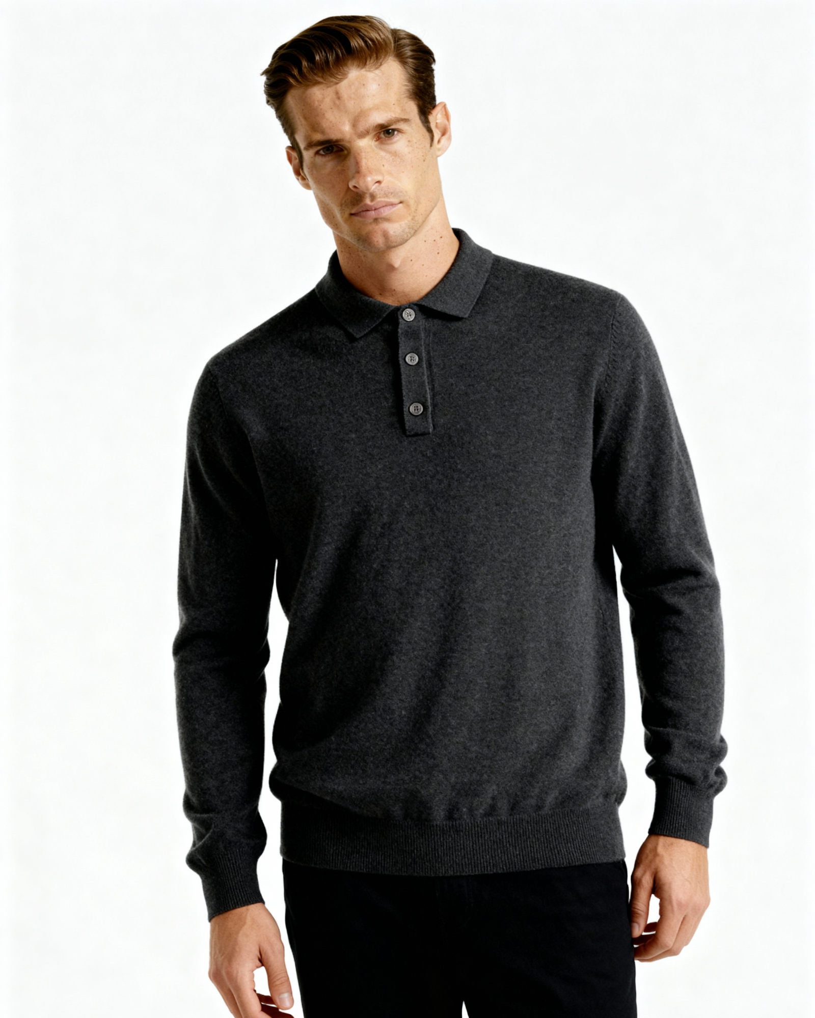 100% Cashmere Polo - Old Money