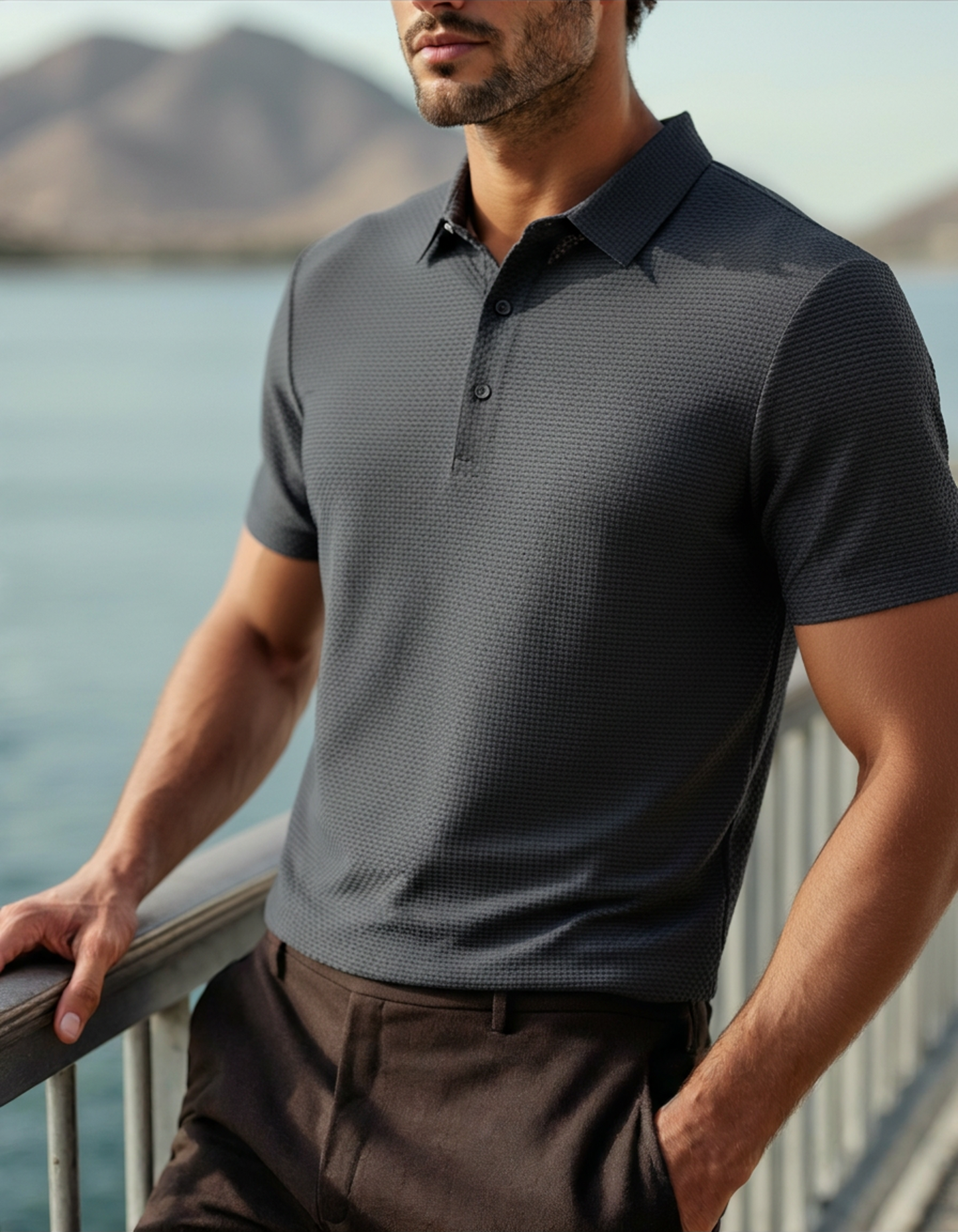 Prestigio Silk Polo (Anti-Wrinkle) - Old Money