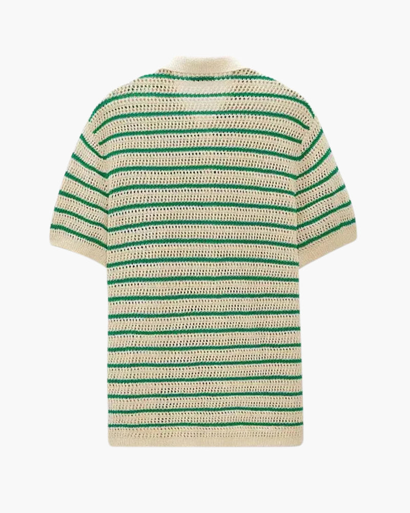Marbella - Knitted Button Shirt - Old Money